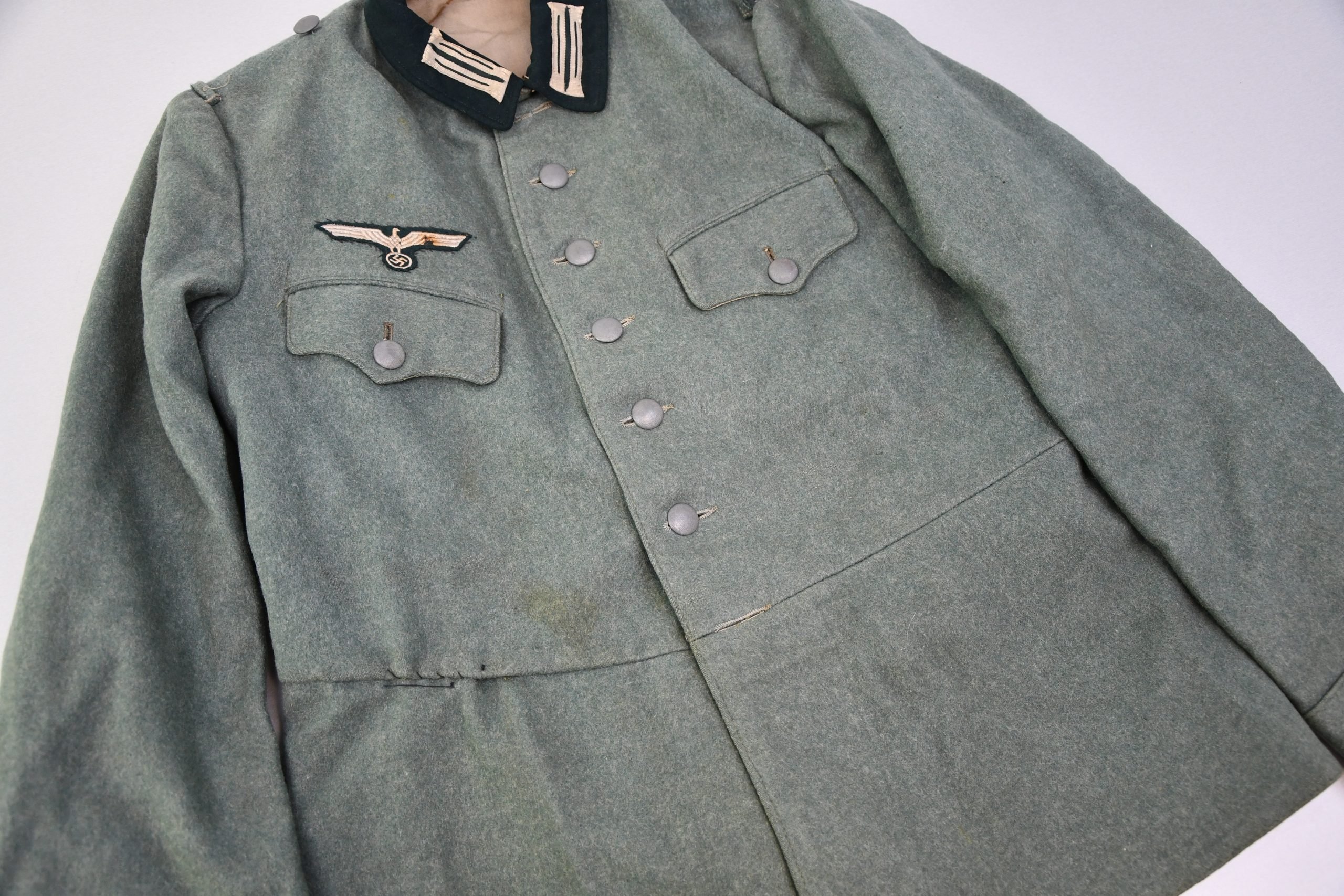 Army (Heer) enlisted men Feldbluse converted from Dutch army — image 2