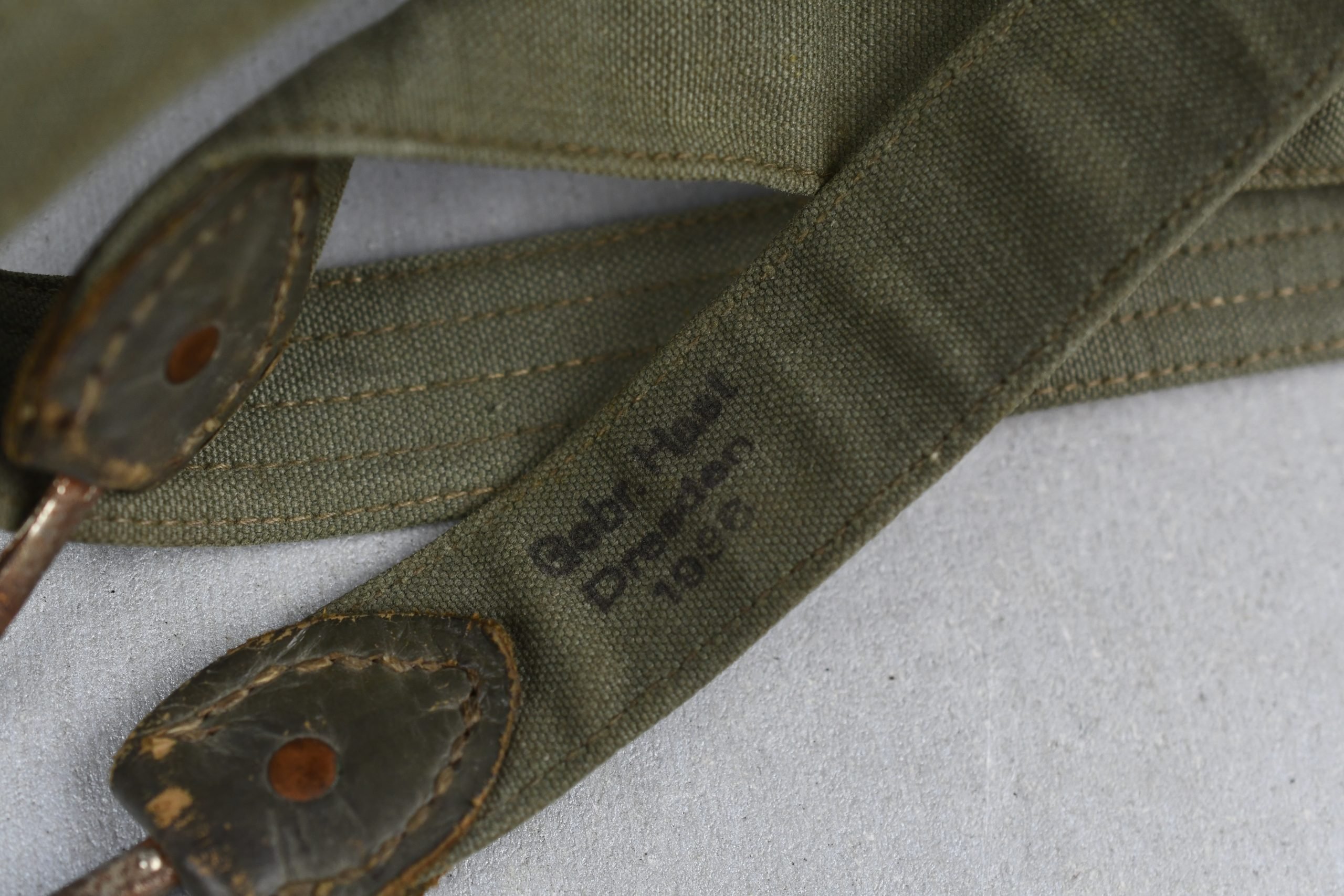 Early M31 Wehrmacht bread bag strap by Gebr. Hast 1936 — image 2