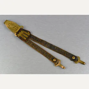 Italian officer's MVSN dagger leather hanger model 1939