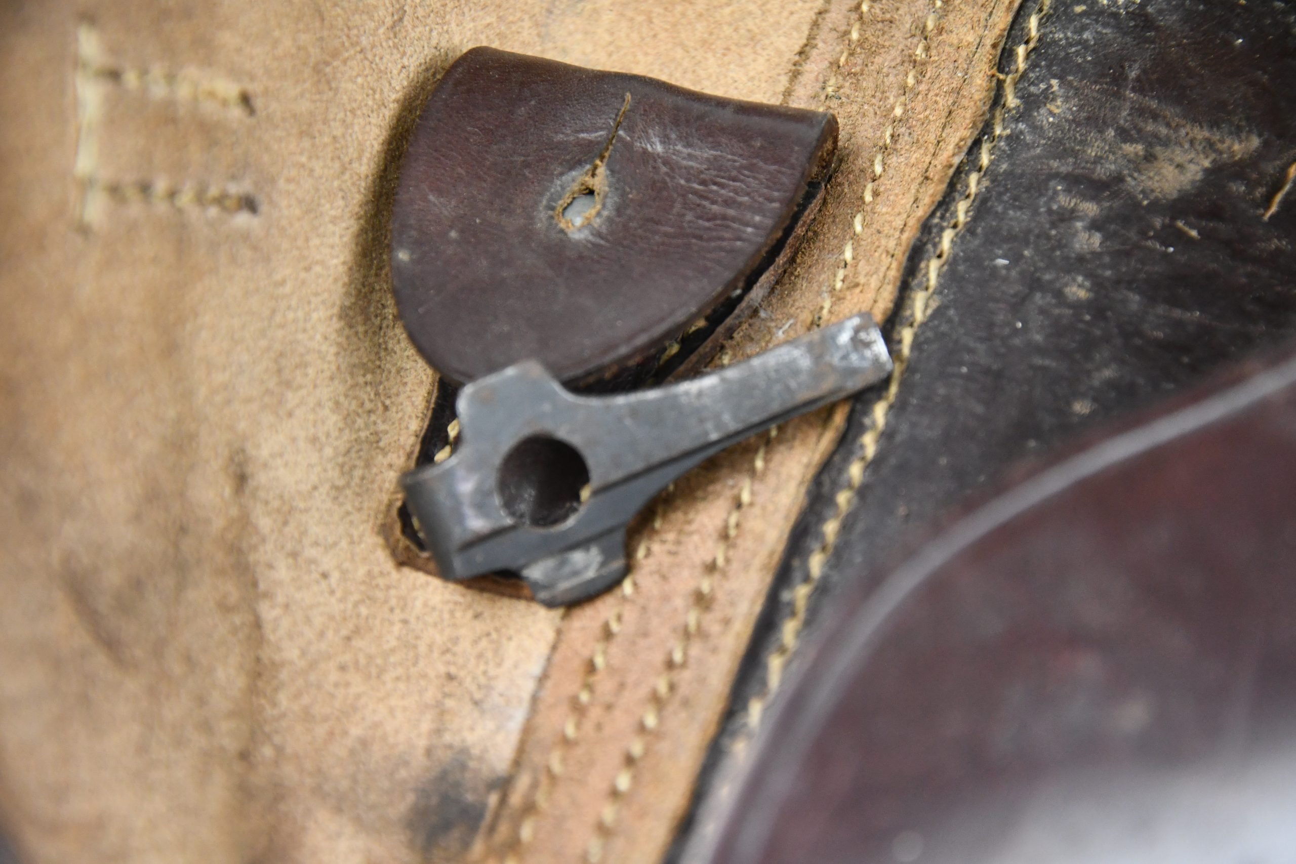 Wehrmacht brown leather P.08 'Luger' hard shell pistol holster by Fr. Offermann & Söhne 1940 — image 11