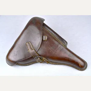 Wehrmacht brown leather P.08 'Luger' hard shell pistol holster by …