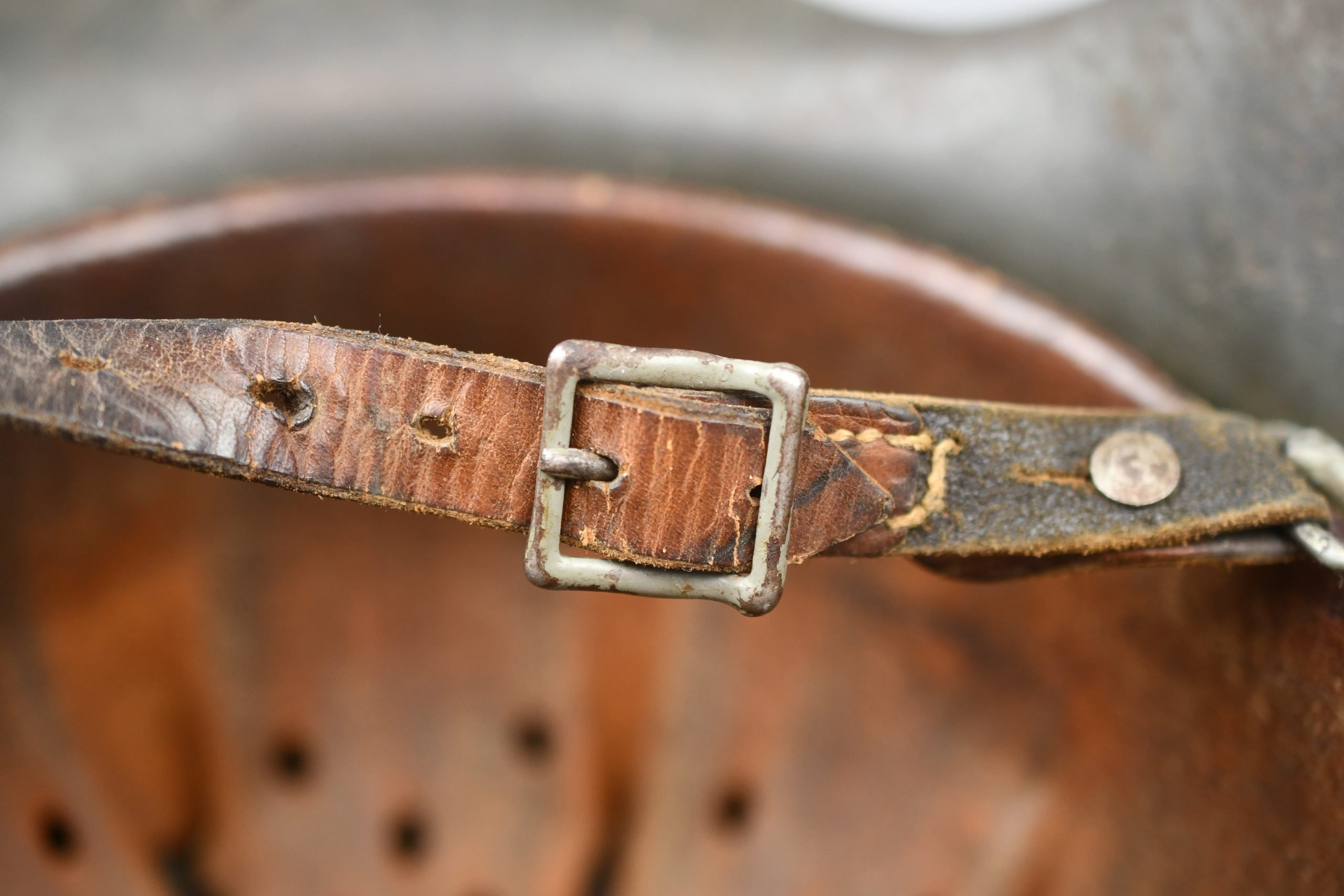 M42 army (Heer) single decal steel helmet EF64 — image 14