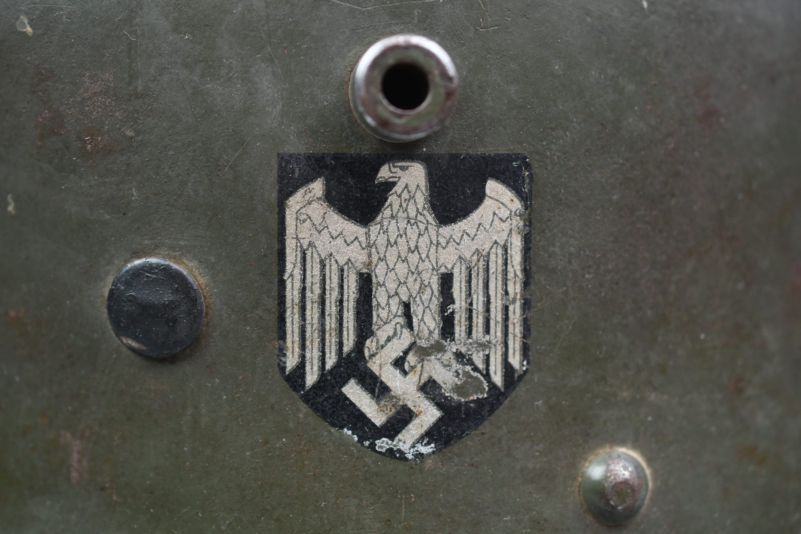 M17 army (Heer) transitional double decal steel helmet — image 7