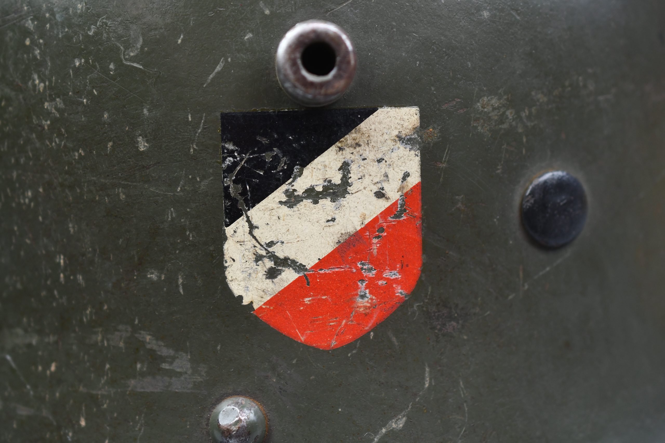 M17 army (Heer) transitional double decal steel helmet — image 8