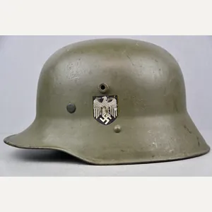 M17 army (Heer) transitional double decal steel helmet