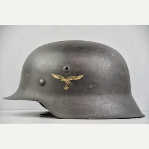 M42 Luftwaffe single decal steel helmet ET68