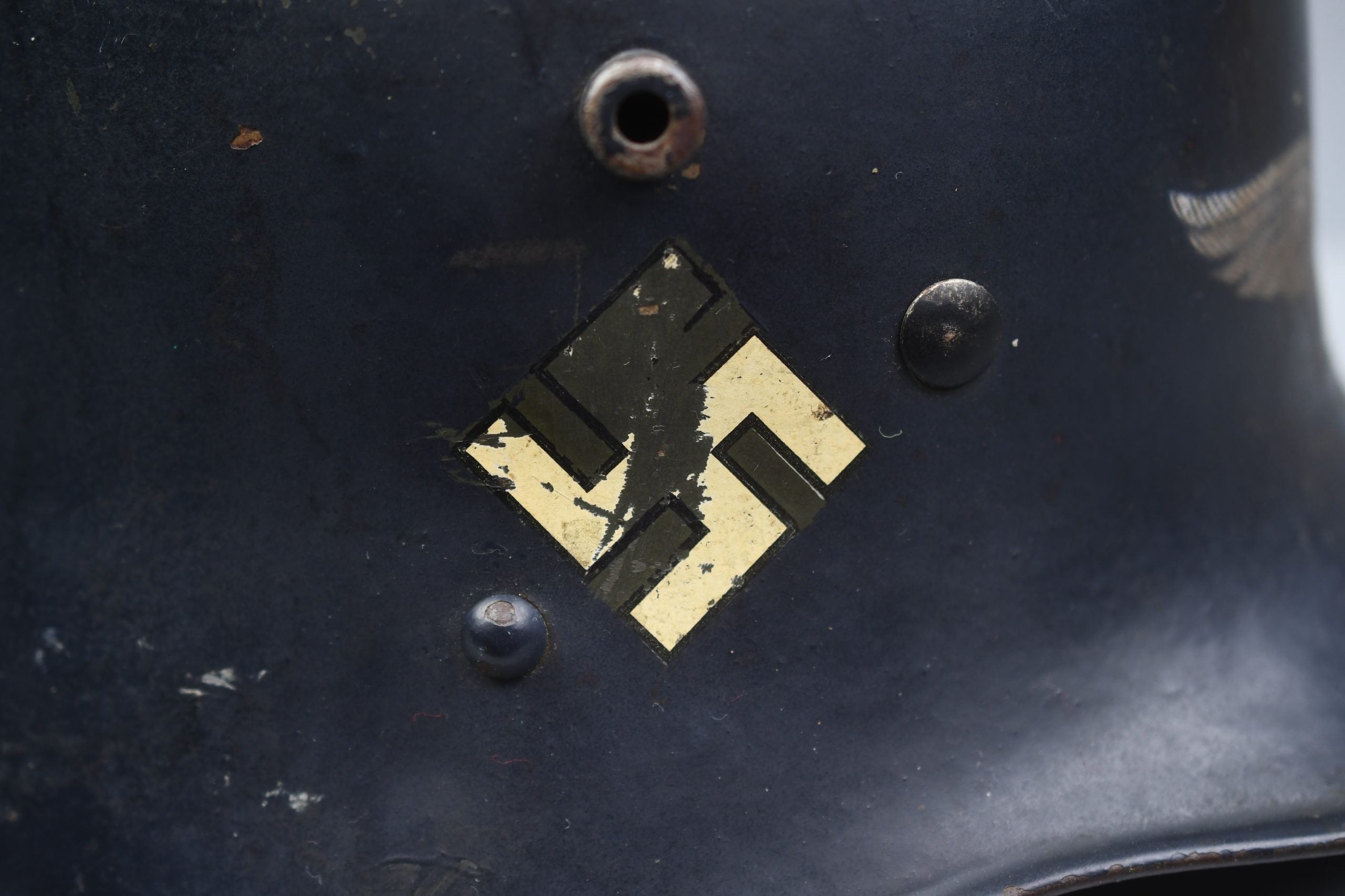 RARE M17 Reissued 'Polte Ammunition Factory' Luftschutz Steel Helmet — image 11