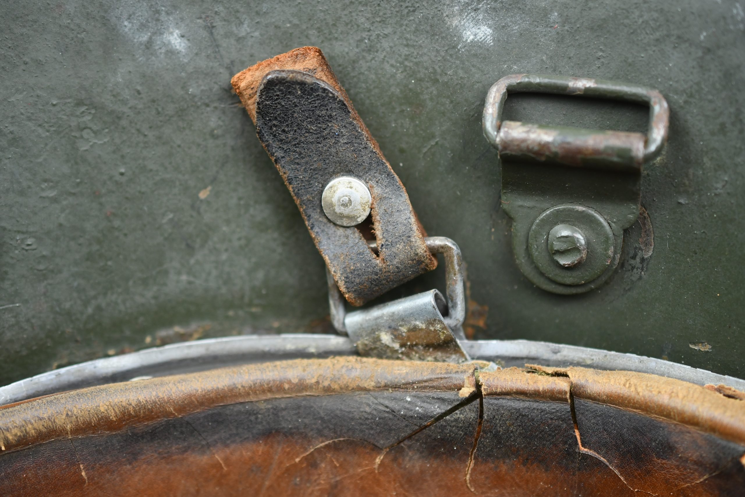 RARE M17 Reissued 'Polte Ammunition Factory' Luftschutz Steel Helmet — image 18