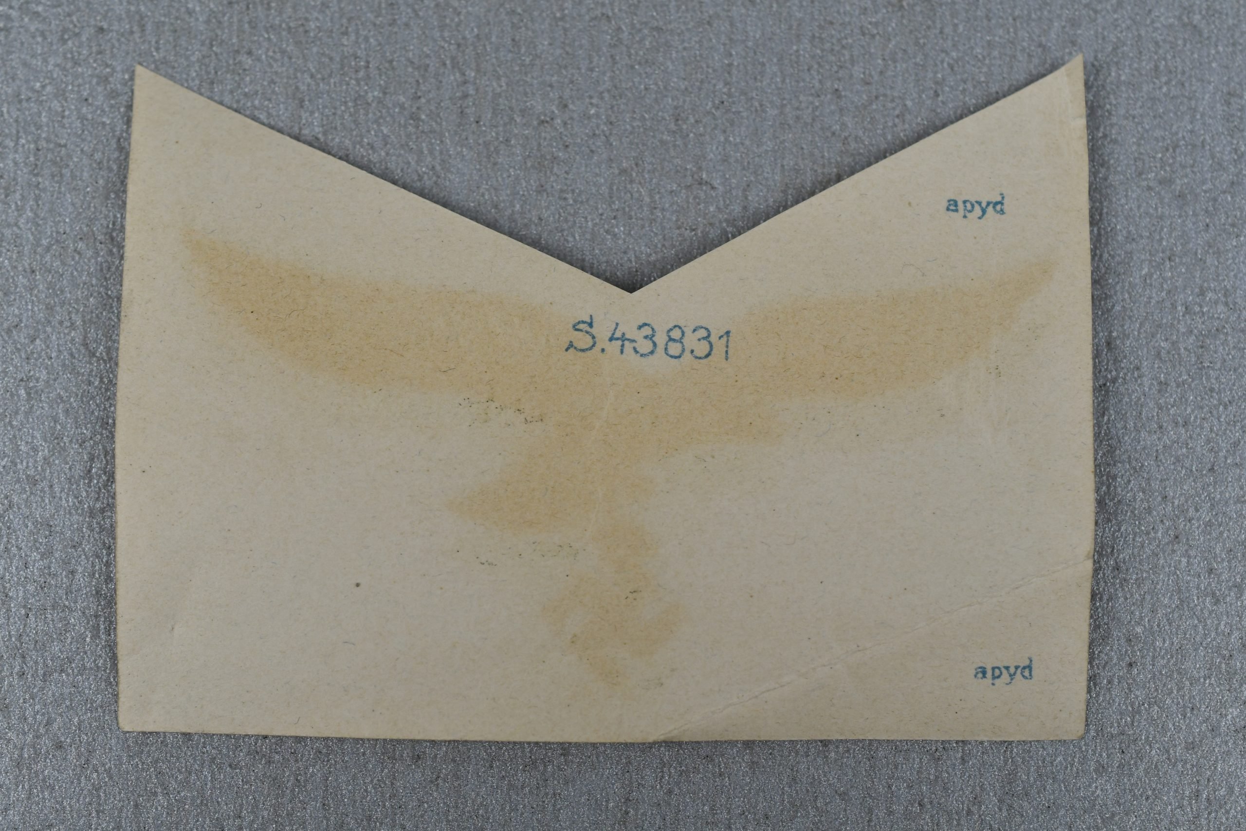 RARE Late-war unapplied 'green' Luftwaffe helmet decal — image 2