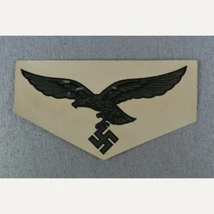 RARE Late-war unapplied 'green' Luftwaffe helmet decal