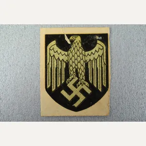RARE unapplied Army (Heer) ET-pattern helmet decal shield