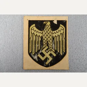 RARE unapplied Army (Heer) ET-pattern helmet decal shield