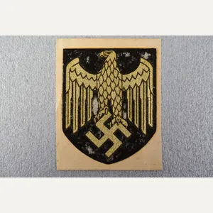 RARE unapplied Army (Heer) ET-pattern helmet decal shield