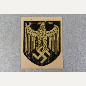 RARE unapplied Army (Heer) ET-pattern helmet decal shield