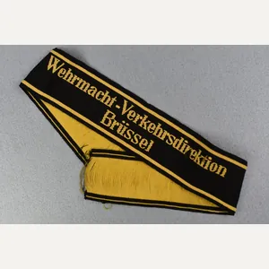 Wehrmacht-Verkehrsdirektion Brüssel Cuff Title