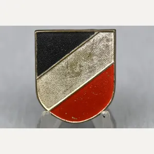 Afrikakorps tropical pith helmet decal shield in Buntmetall by Gustav …