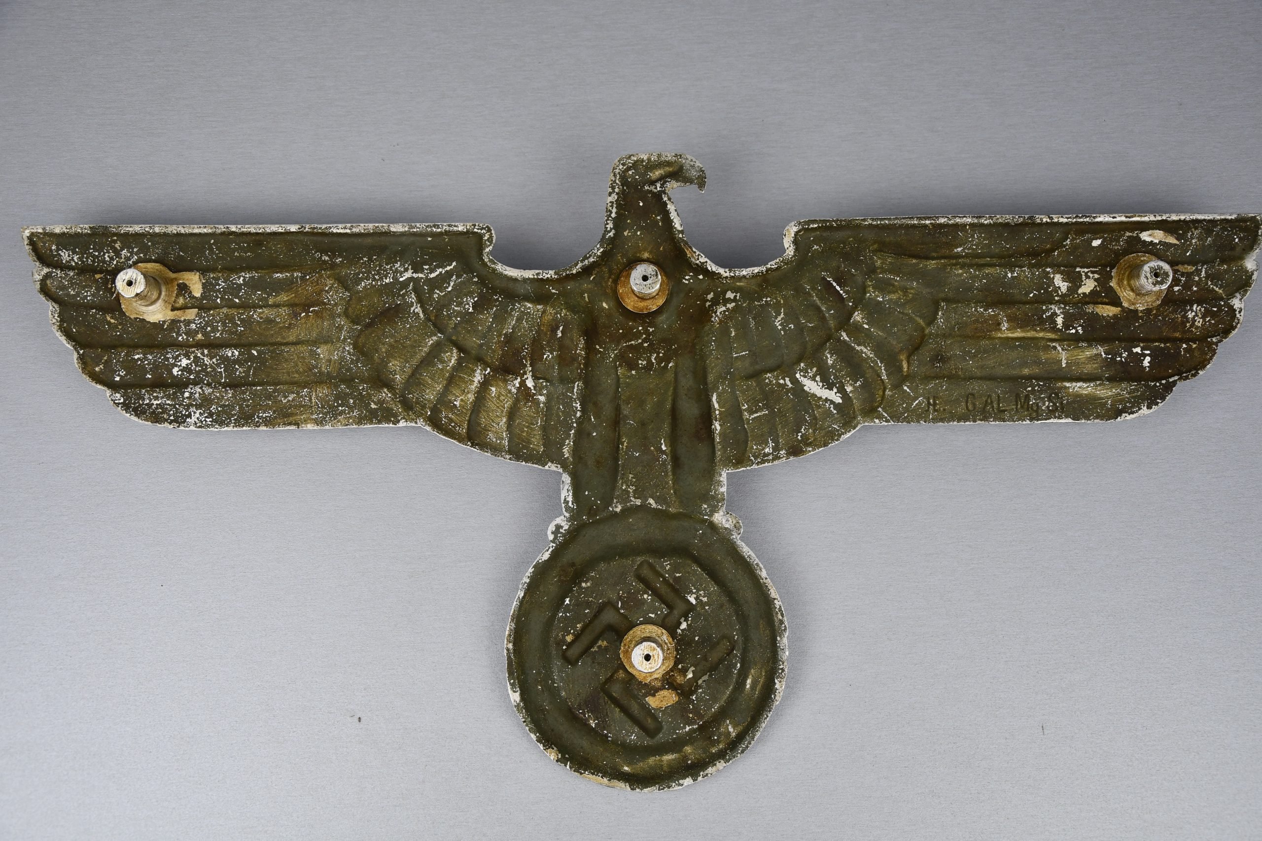 Large German alloy railroad 'Reichsbahn' eagle by HE '27 inch' — image 6