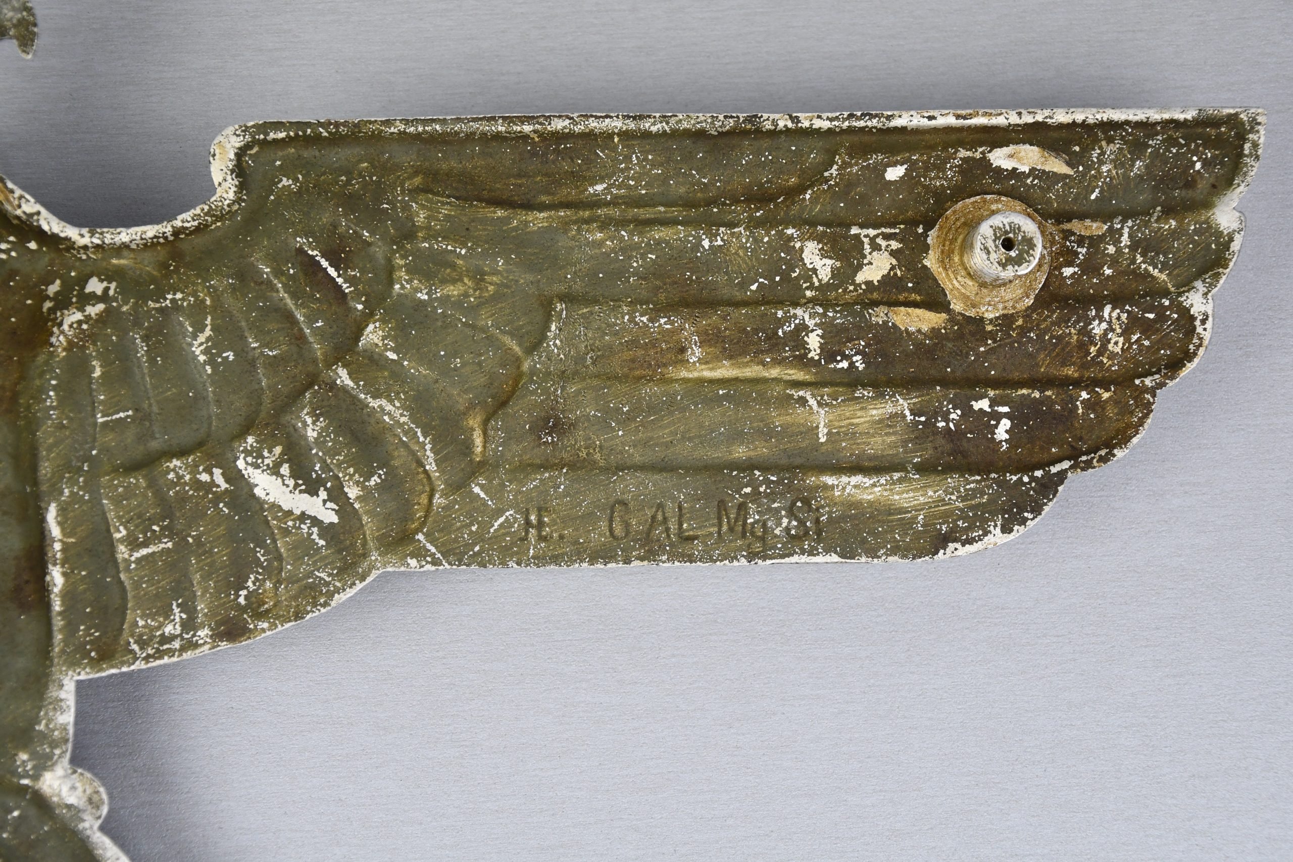 Large German alloy railroad 'Reichsbahn' eagle by HE '27 inch' — image 9