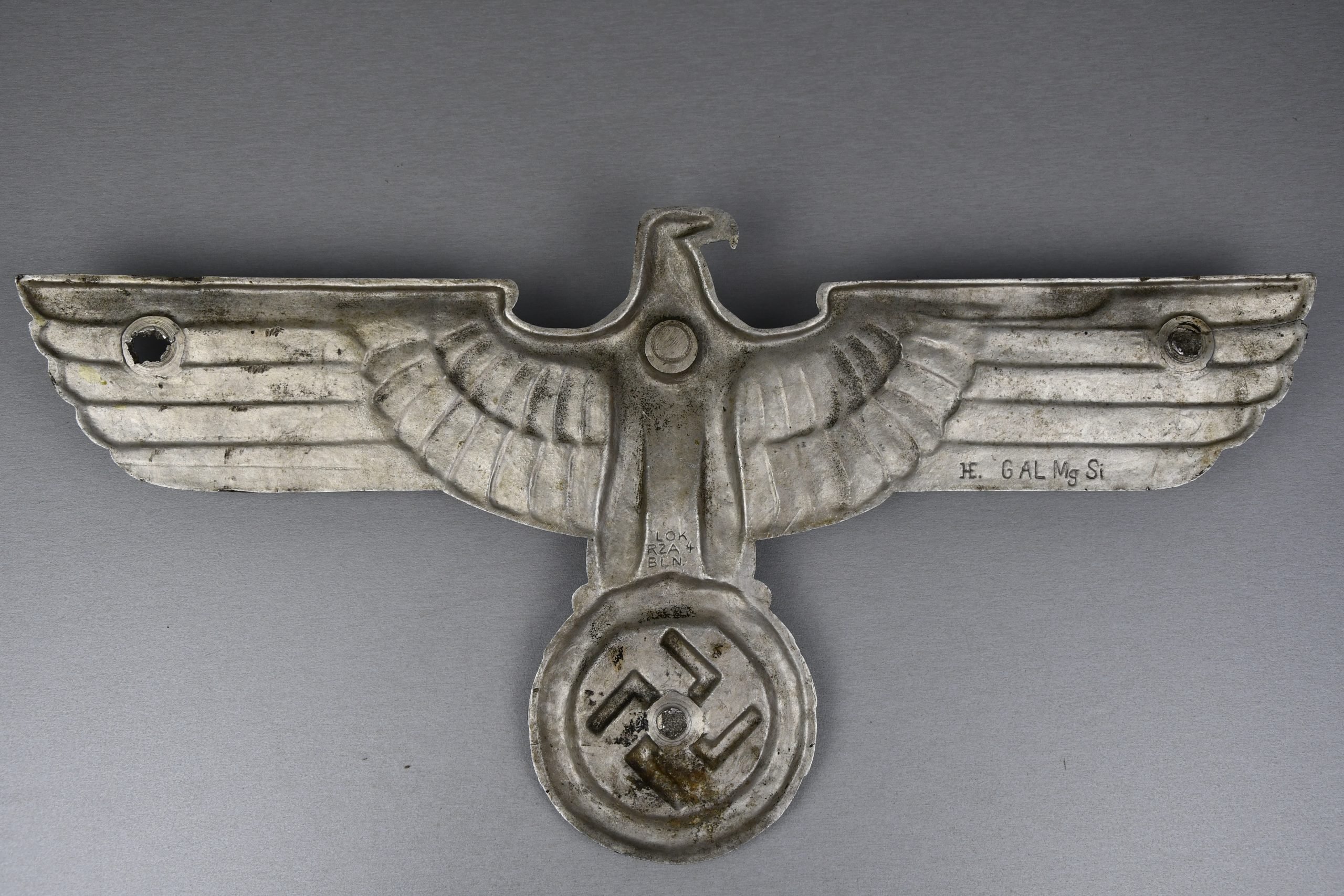Large German alloy railroad 'Reichsbahn' eagle by HE '27 inch' — image 6