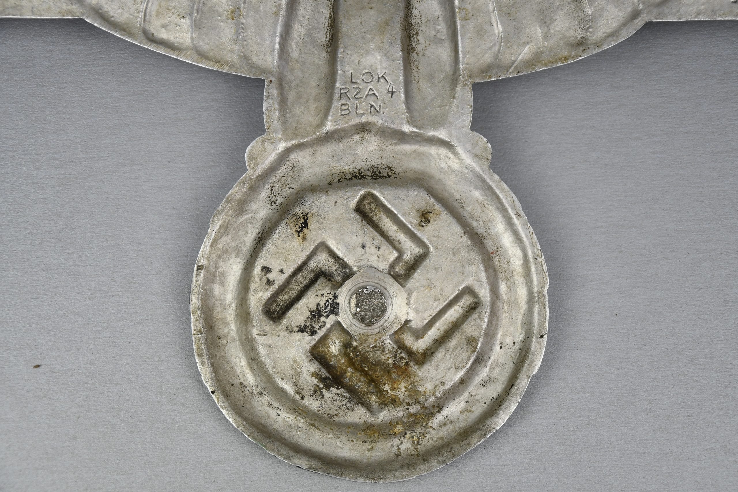 Large German alloy railroad 'Reichsbahn' eagle by HE '27 inch' — image 8