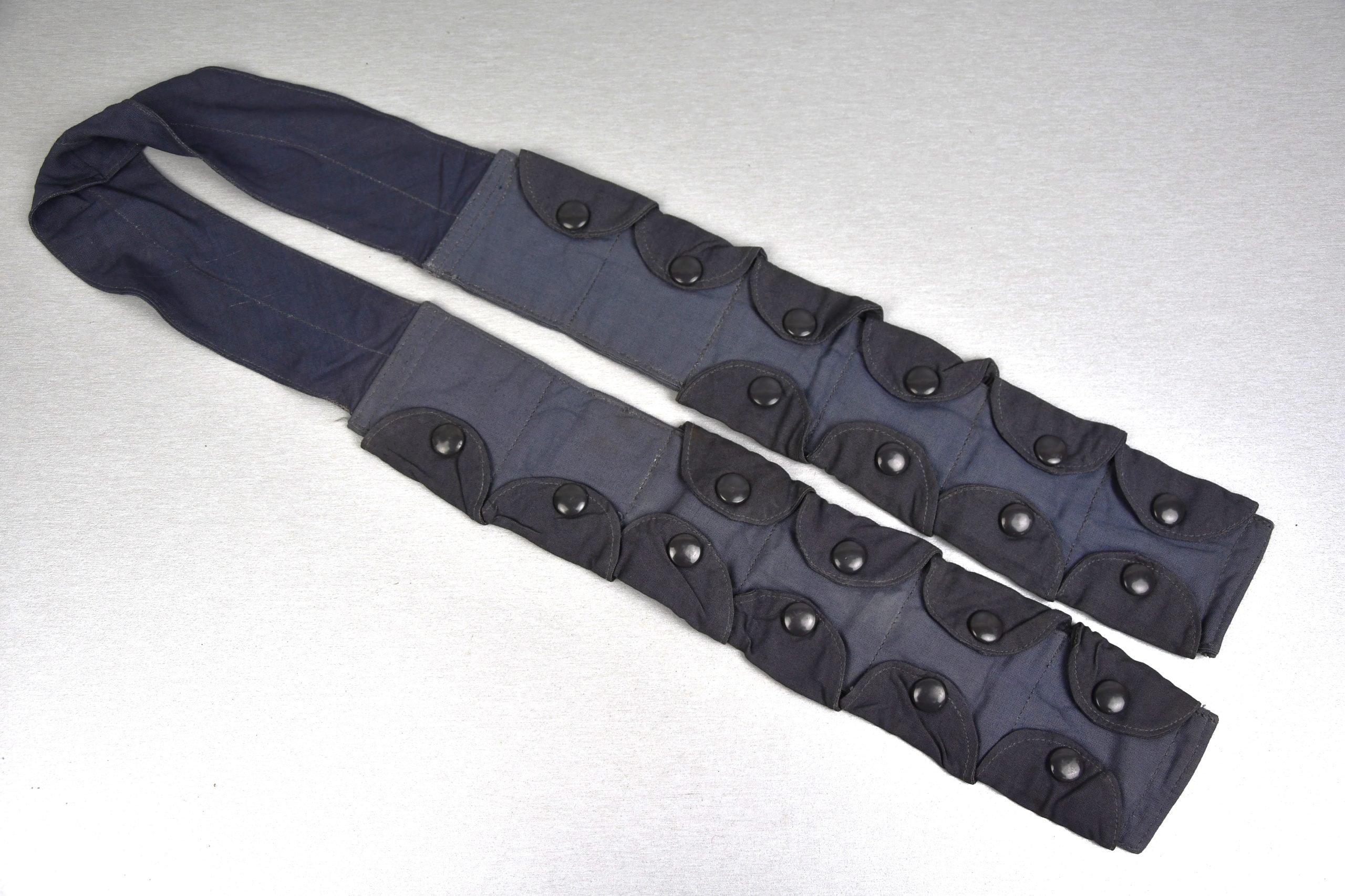 Fallschirmjäger K98 ammunition bandoleer in shades of blue color — image 2