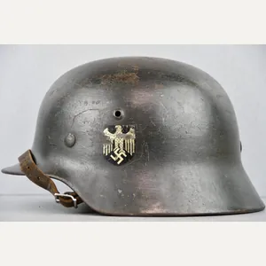 M35 army (Heer) double decal 'overpaint' steel helmet ET62
