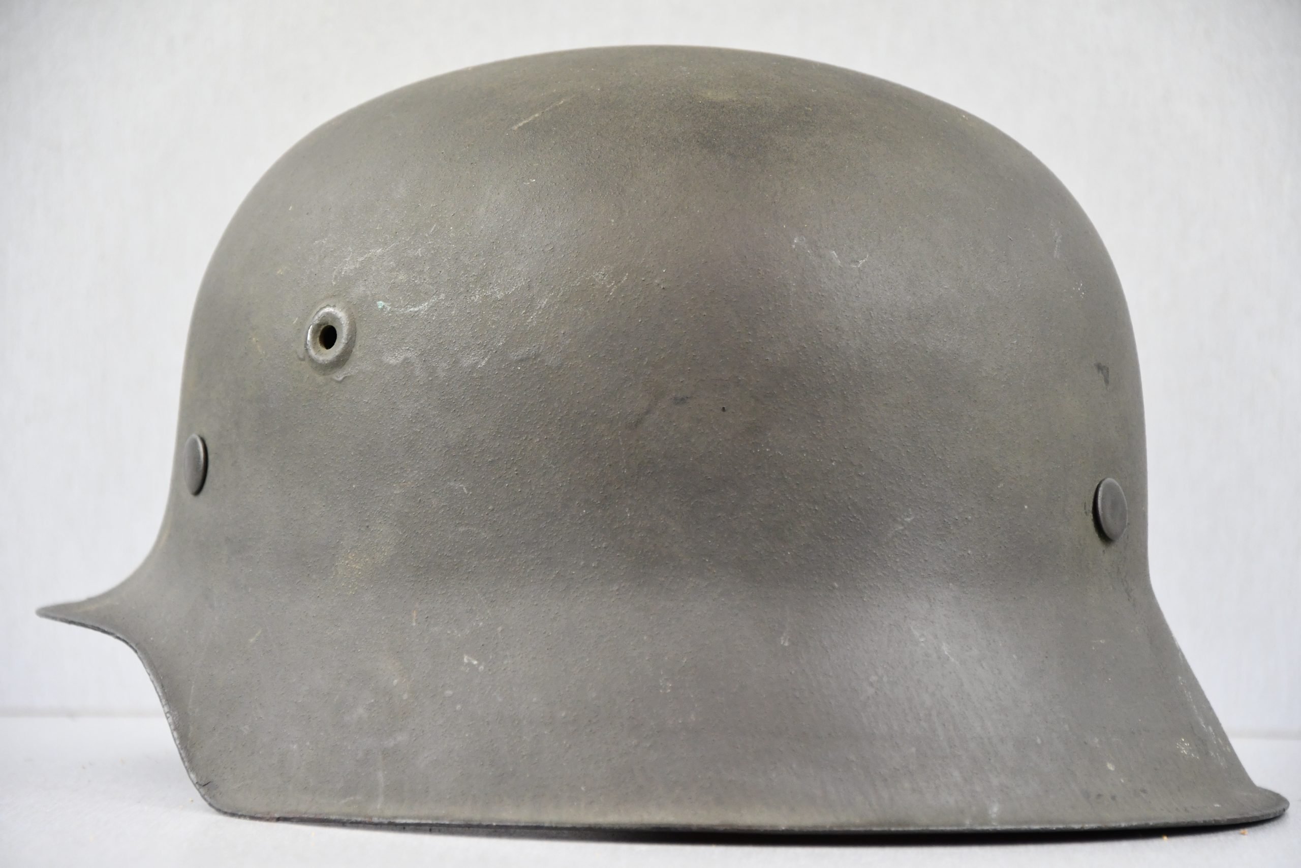 RARE mint M42 Army – Waffen-SS no decal steel helmet by Quist Q64 — image 17