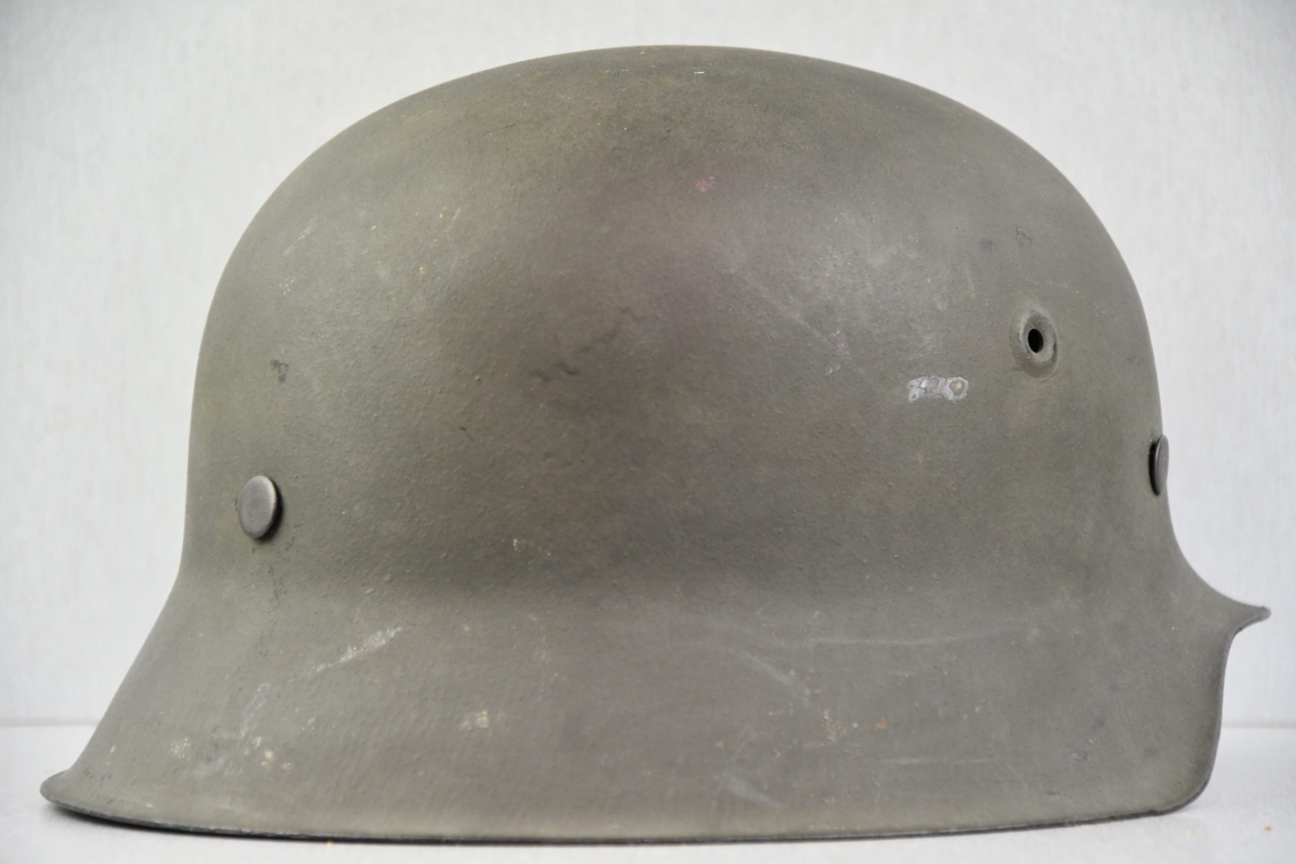 RARE mint M42 Army – Waffen-SS no decal steel helmet by Quist Q64 — image 18
