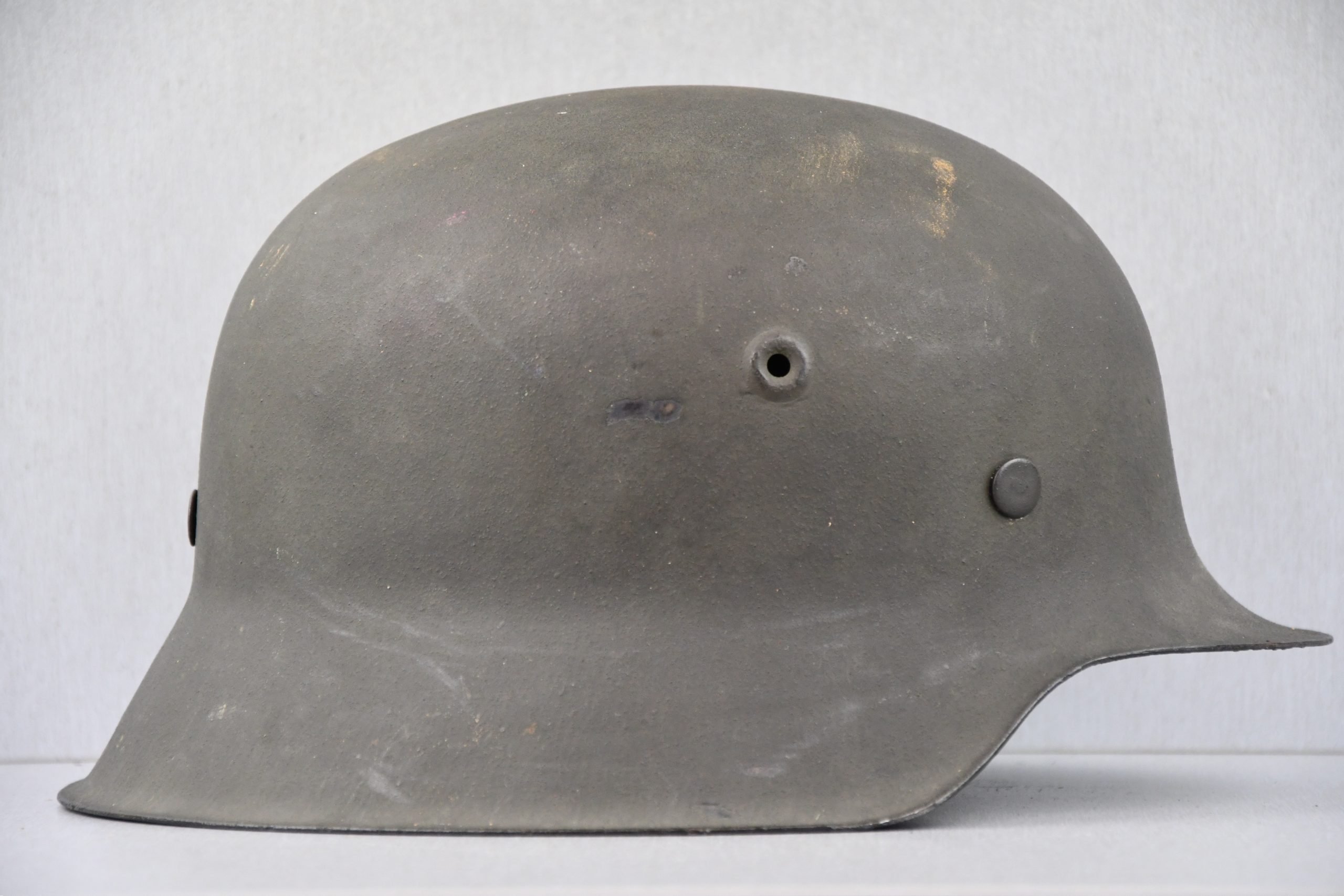 RARE mint M42 Army – Waffen-SS no decal steel helmet by Quist Q64 — image 3