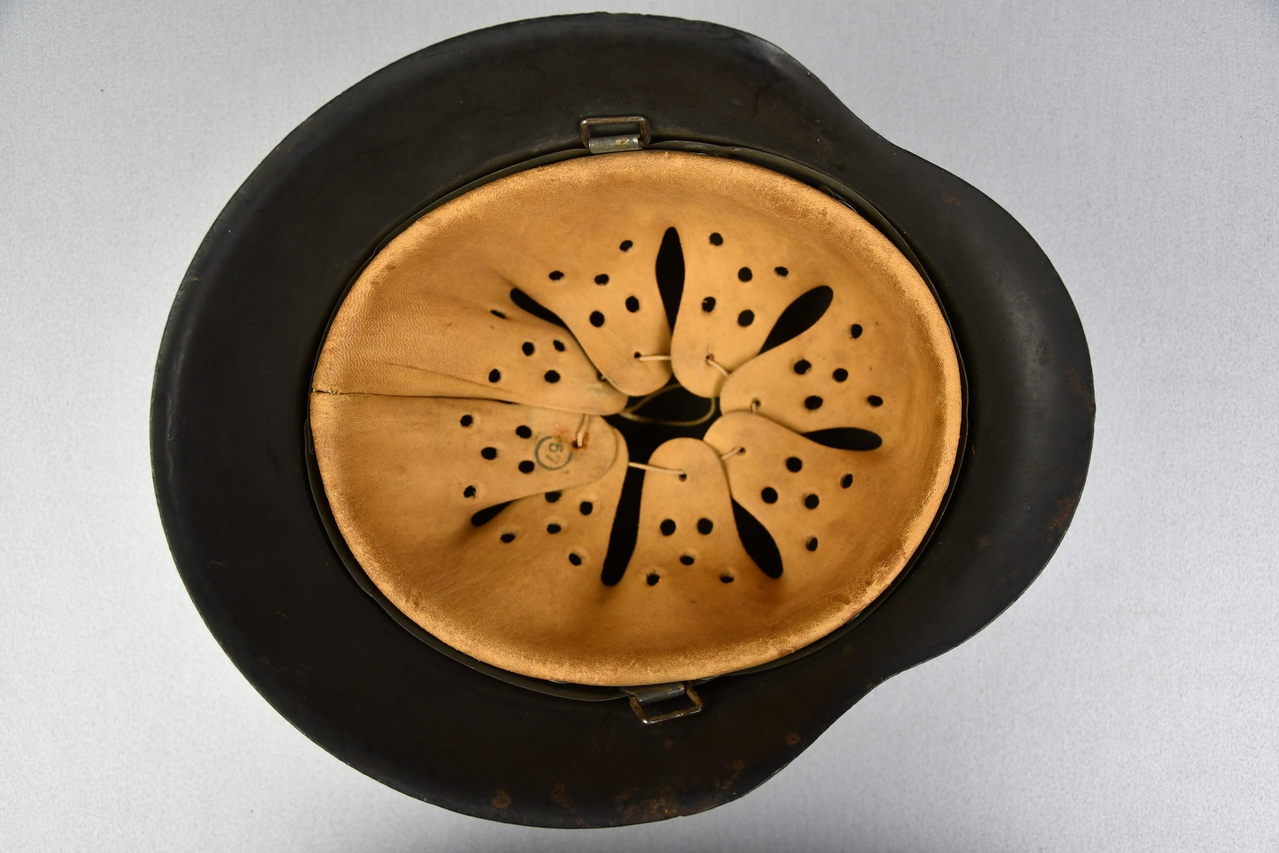 RARE mint M42 Army – Waffen-SS no decal steel helmet by Quist Q64 — image 6