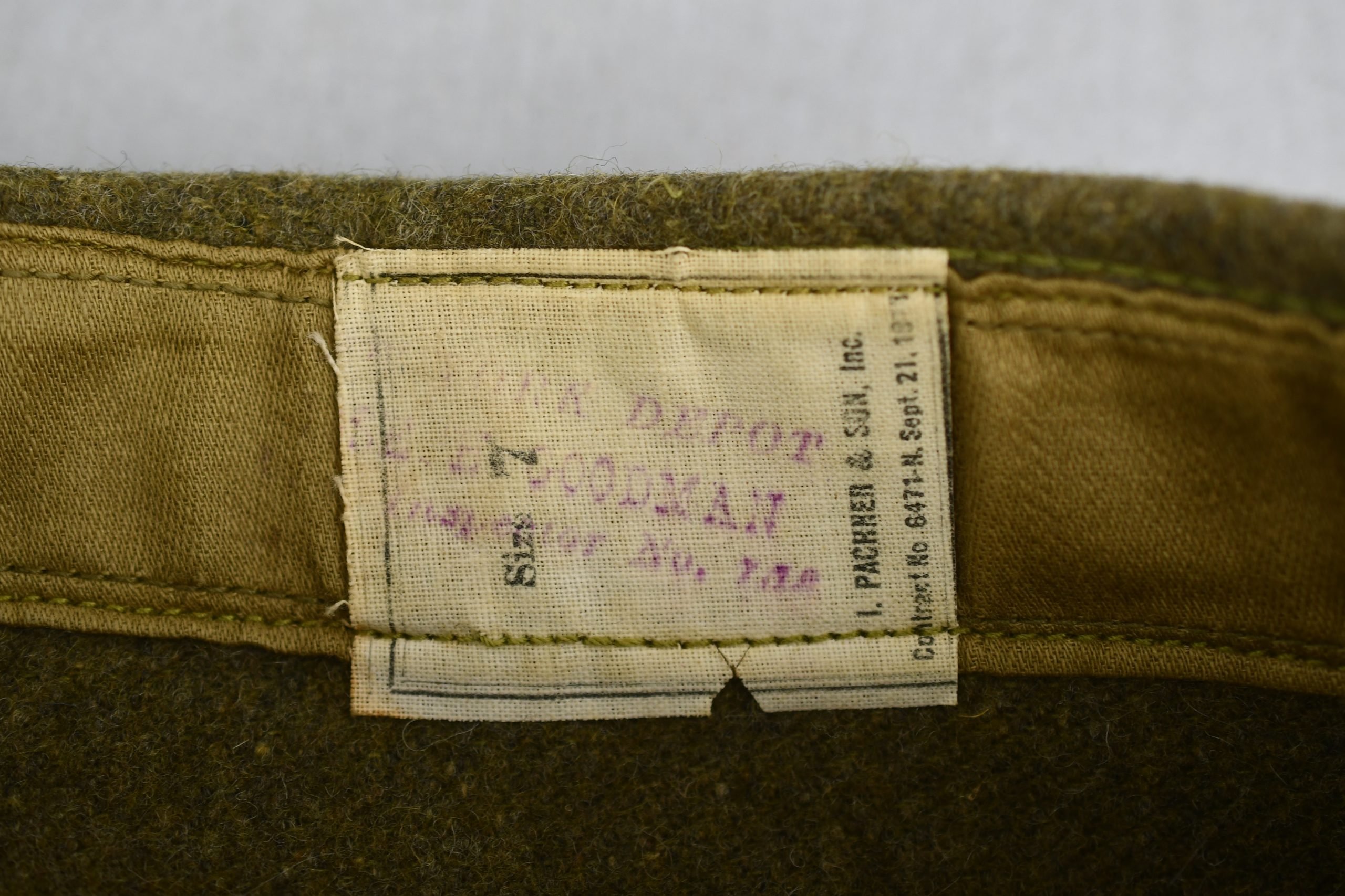 WW1 USA Garrison Cap – Artillery — image 3