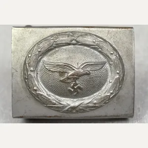 RARE Luftwaffe steel belt buckle in silver by Dr. Franke …