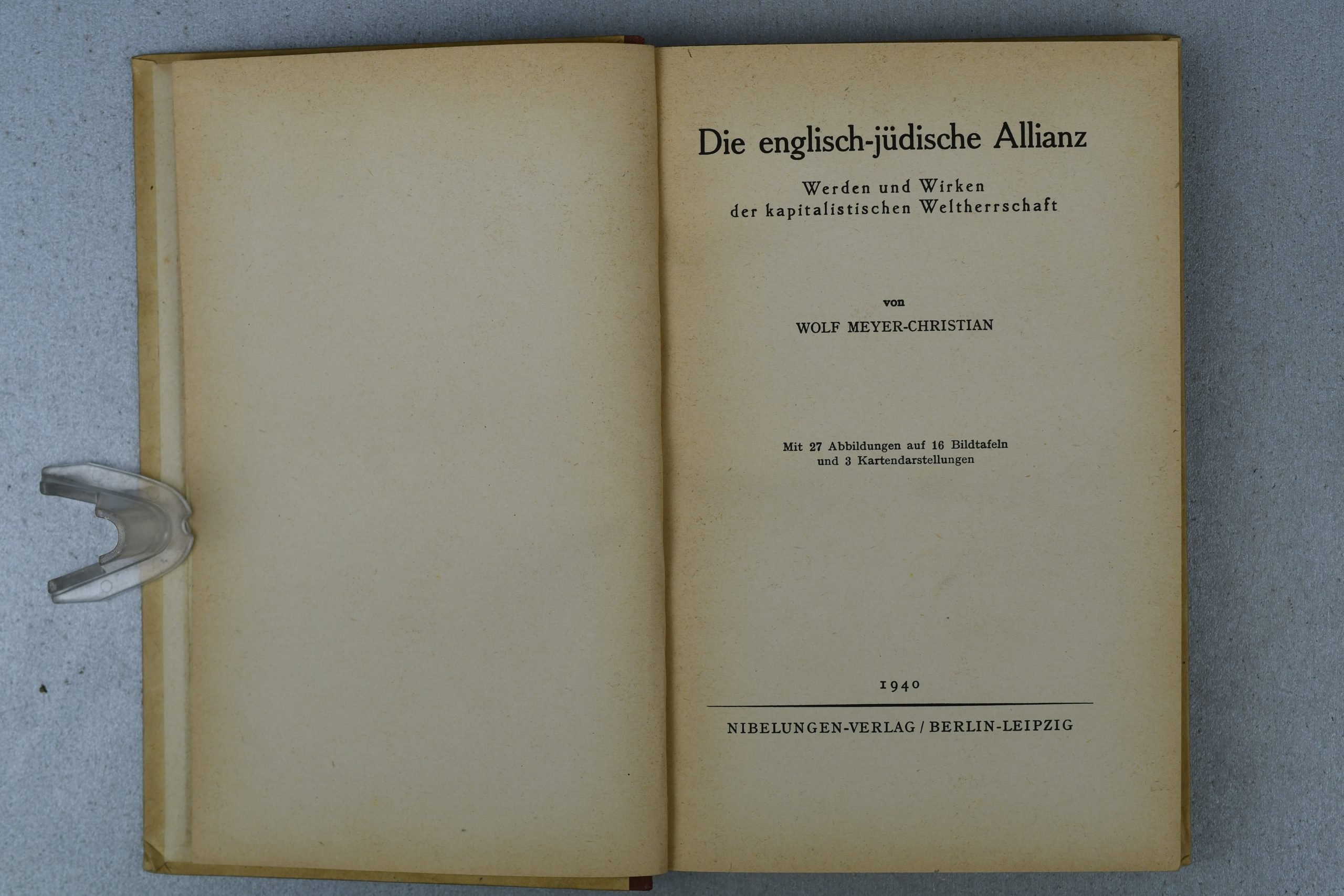 The Anglo-Jewish Alliance (Die englisch-jüdische Allianz) Third Reich Propaganda Book 1940 — image 3