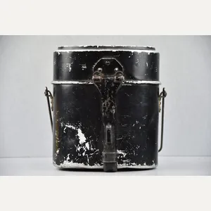Early German black mess kit named
