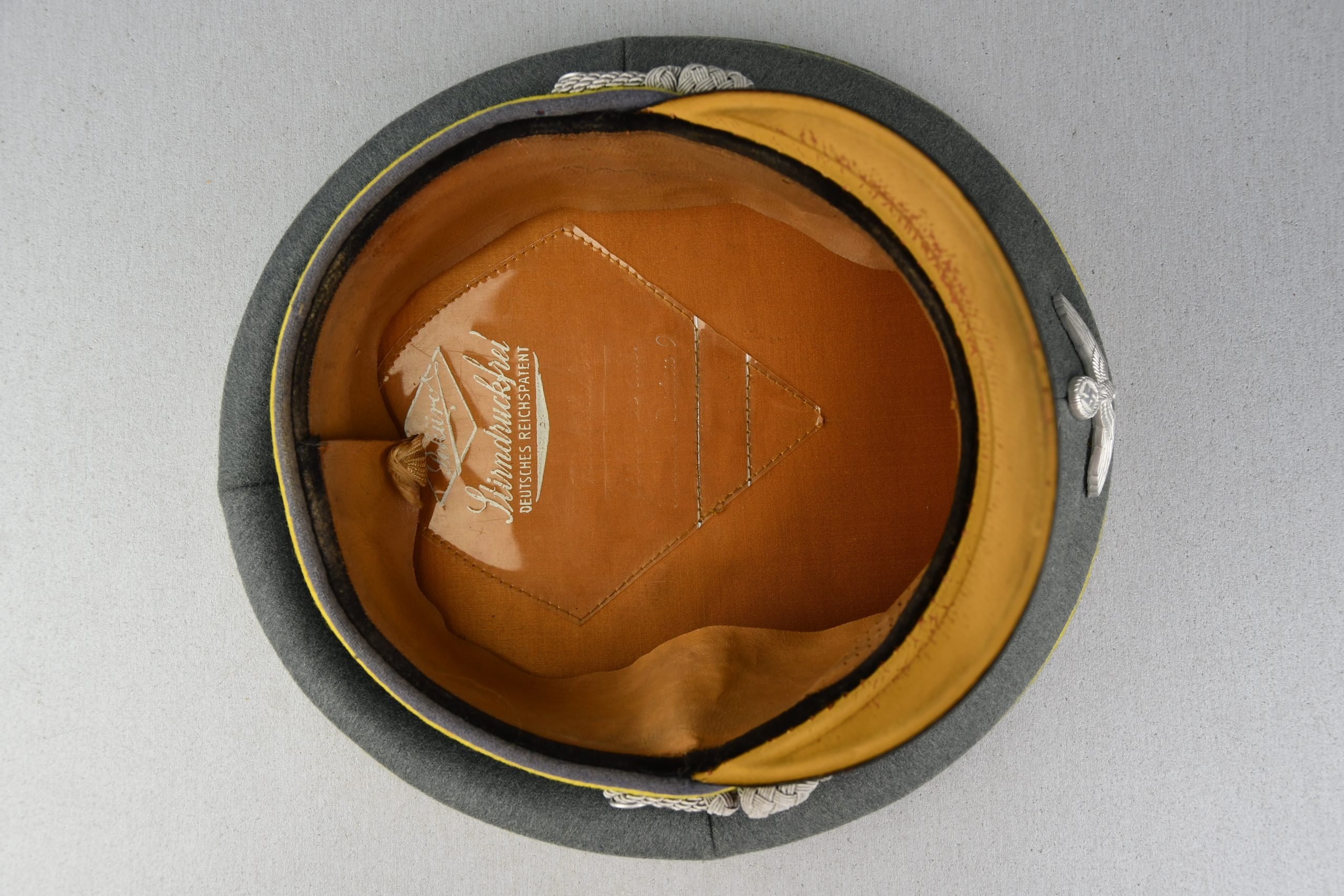 Army (Heer) signals 'Nachrichten' officer visor cap by Peküro – Friedrich Kuch — image 7