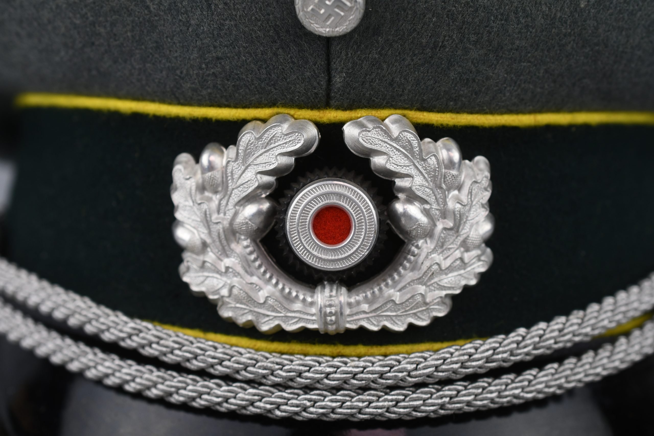 Army (Heer) signals 'Nachrichten' officer visor cap by Peküro – Friedrich Kuch — image 9