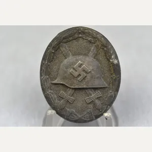 RARE German silver wound bagde 'semi-hollow' by L/24 'Fritz Zimmermann'