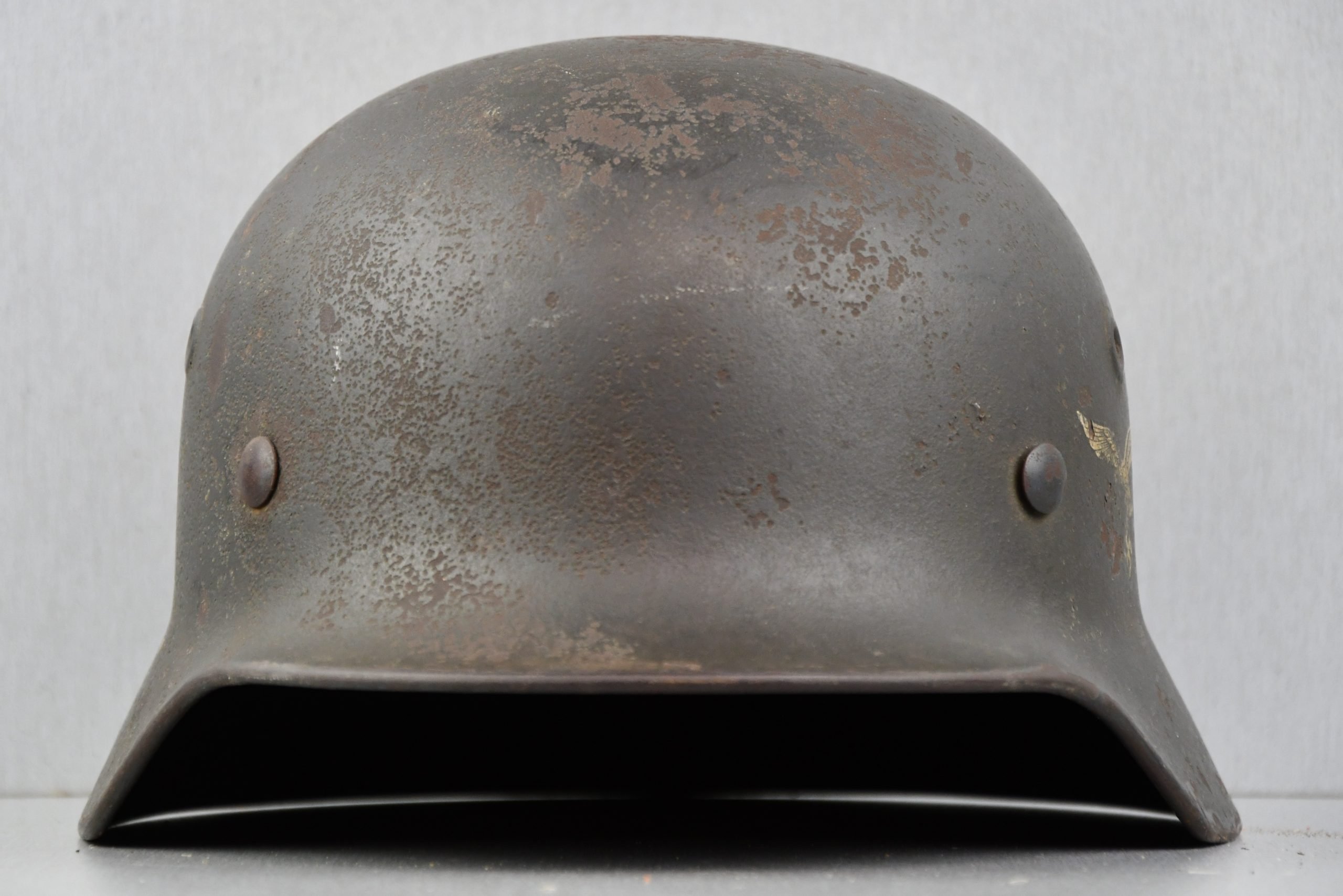 M40 Luftwaffe single decal steel helmet Q64 — image 4