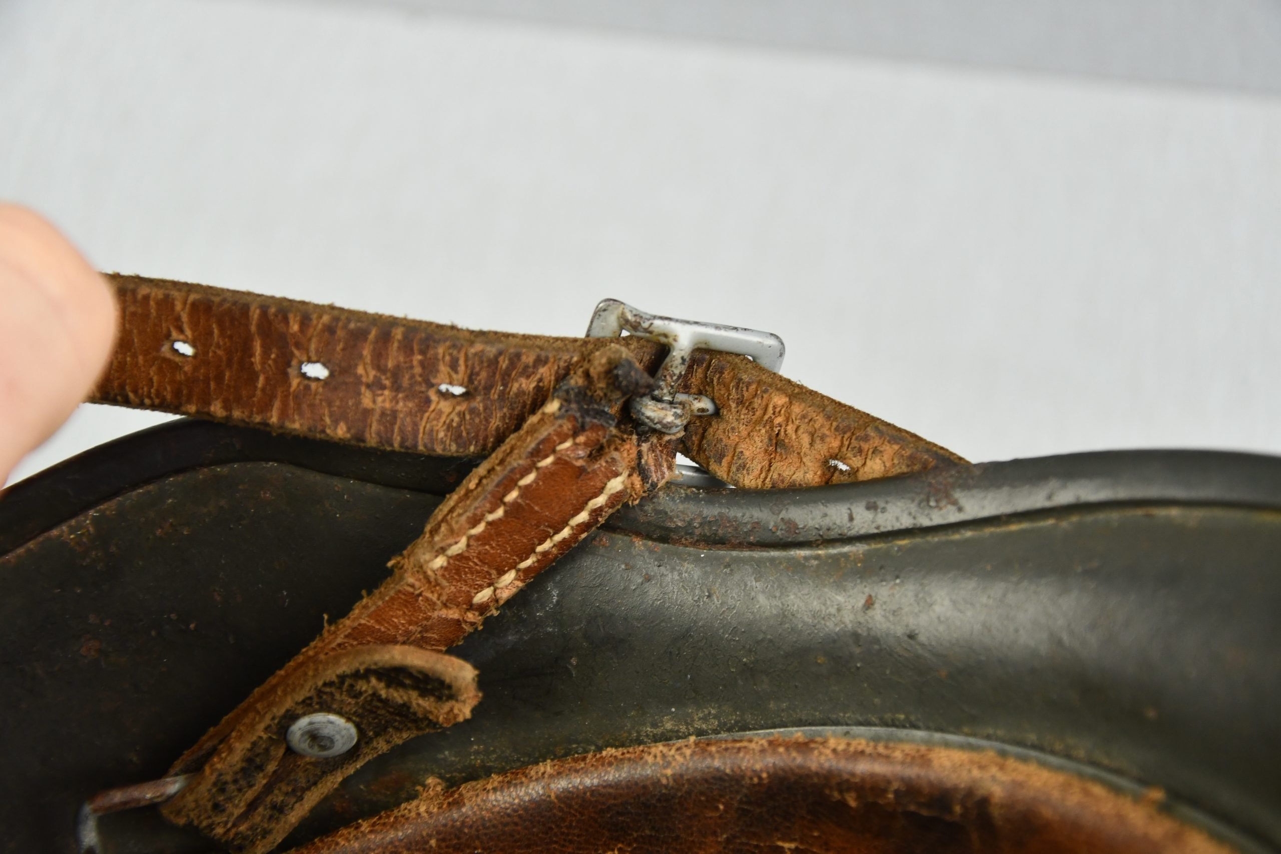 M40 Waffen-SS single decal steel helmet Q64 — image 10