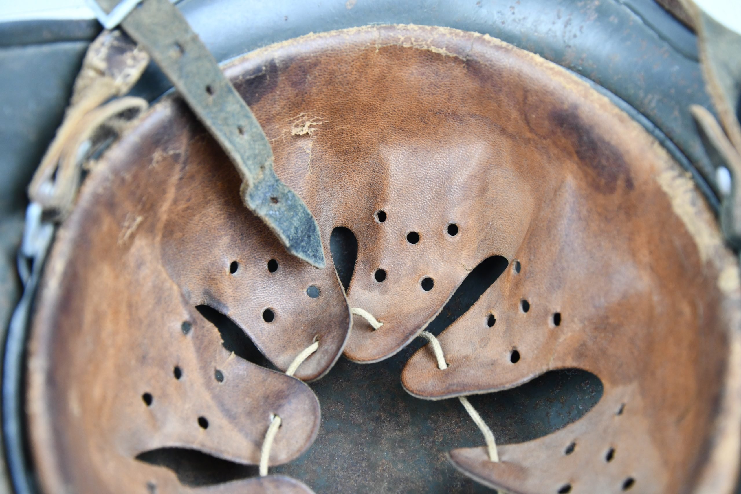 M40 Waffen-SS single decal steel helmet Q64 — image 12