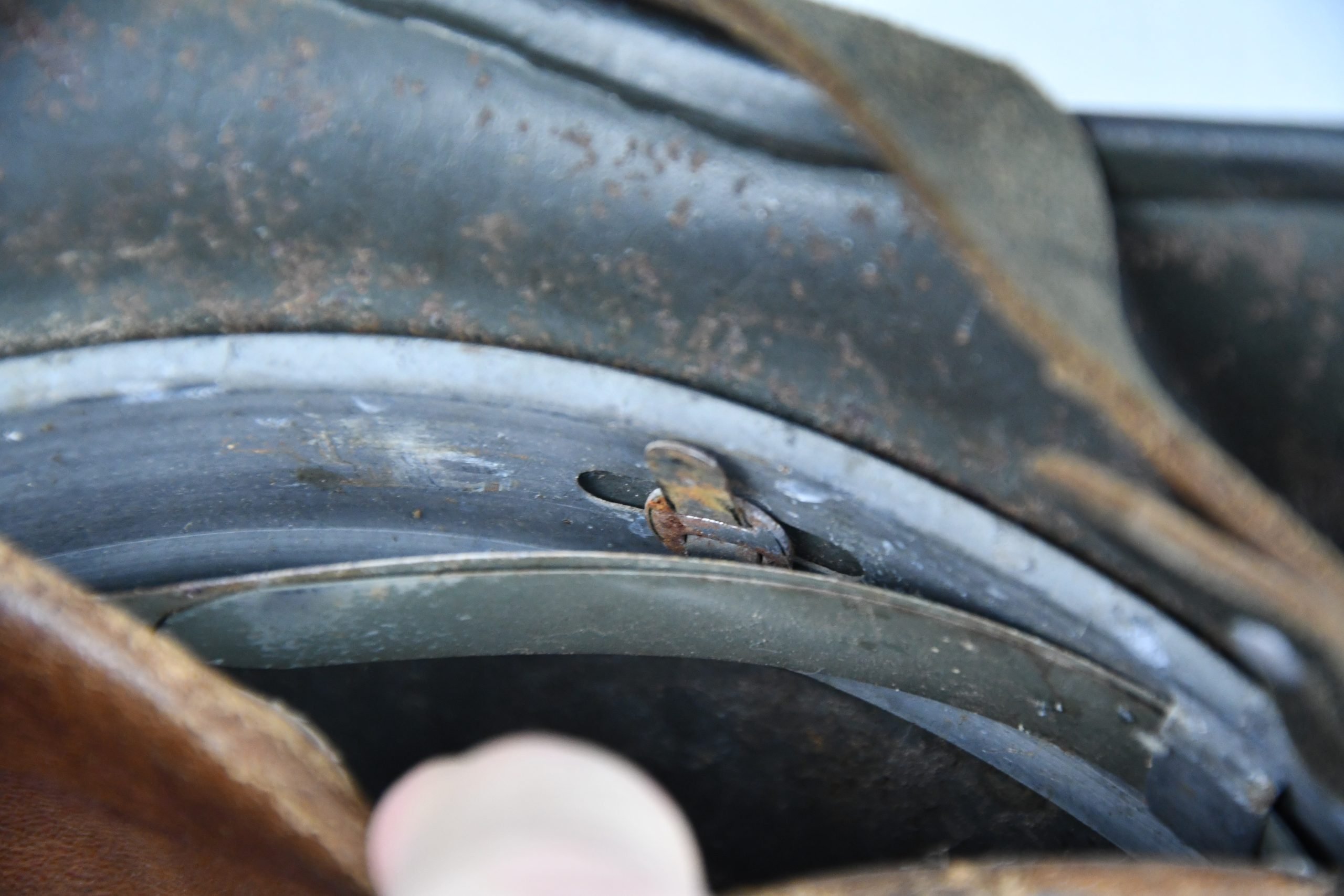M40 Waffen-SS single decal steel helmet Q64 — image 15