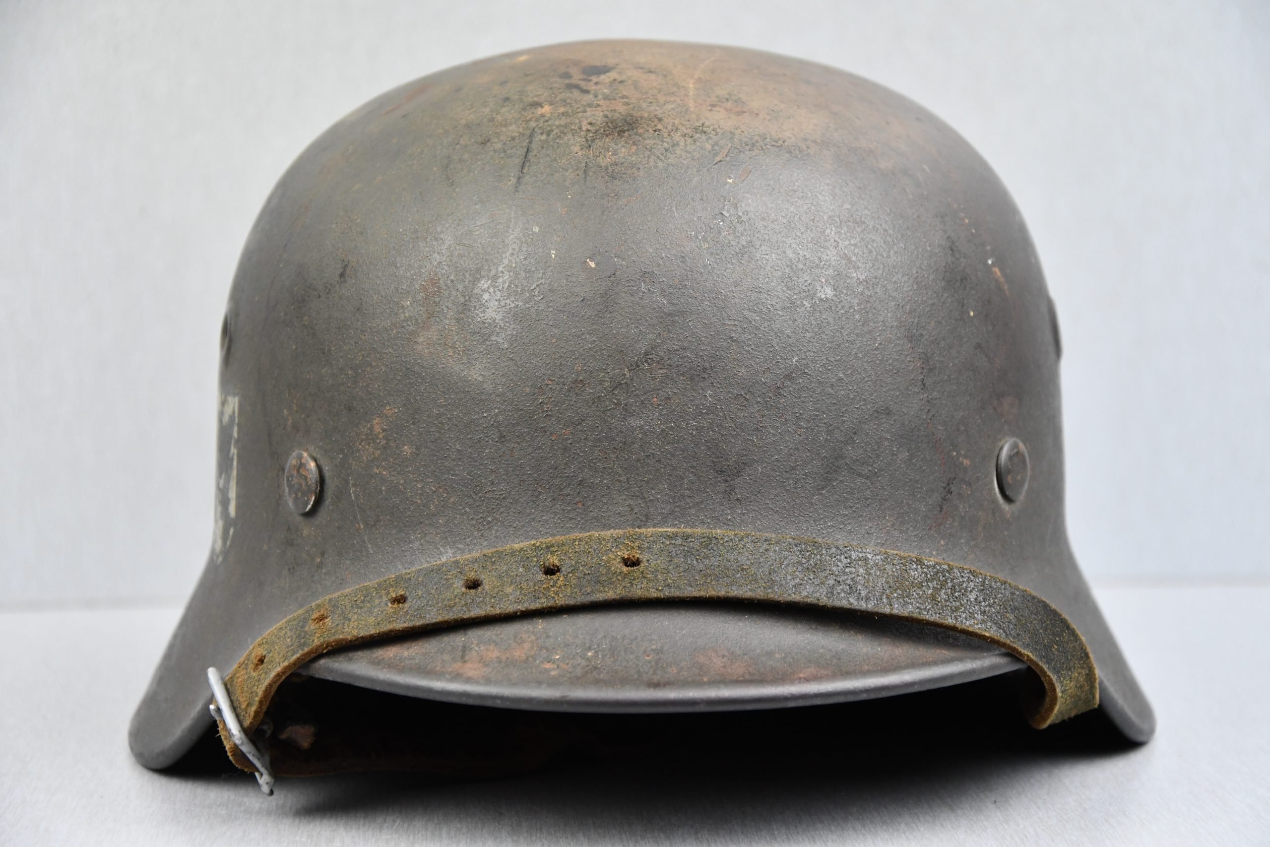 M40 Waffen-SS single decal steel helmet Q64 — image 3