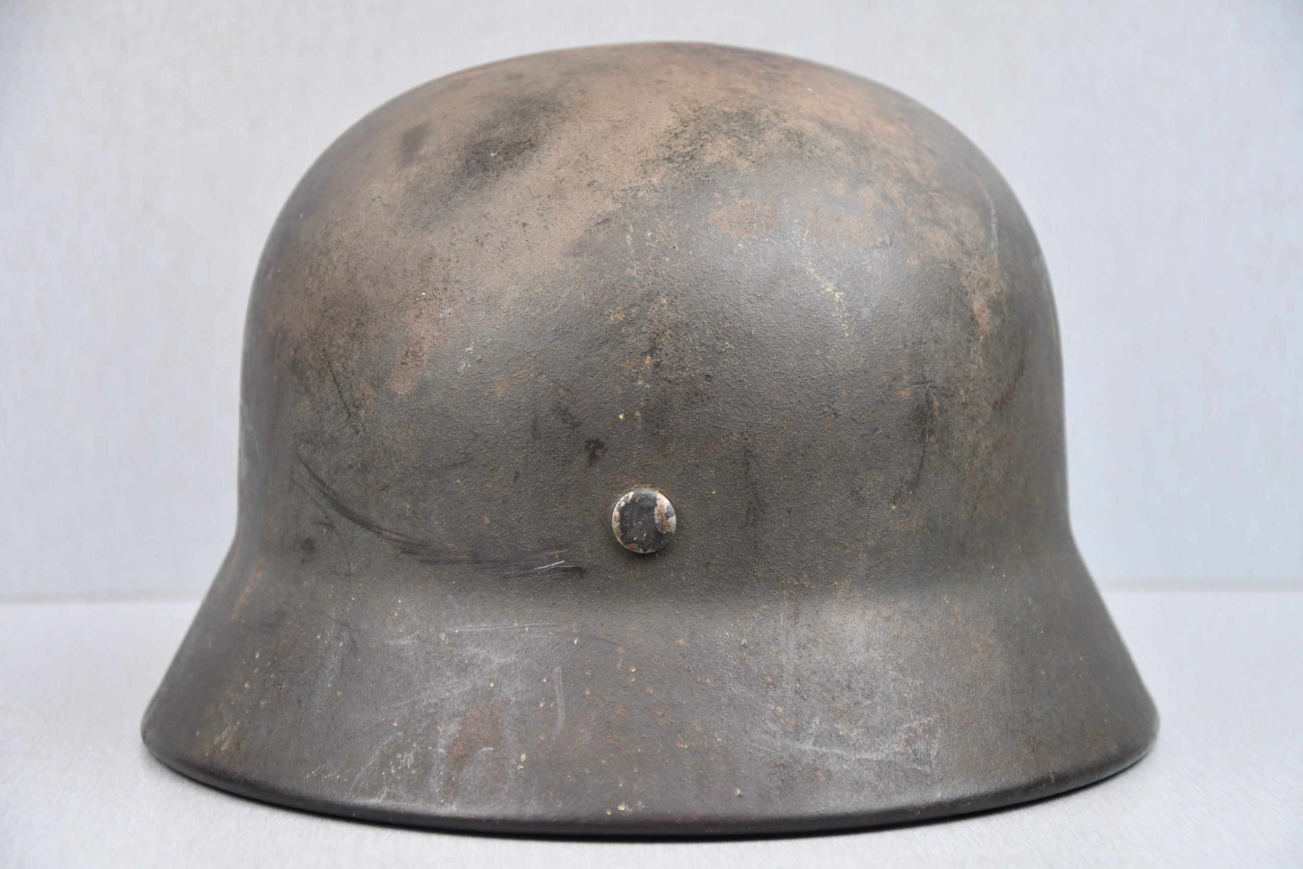 M40 Waffen-SS single decal steel helmet Q64 — image 5