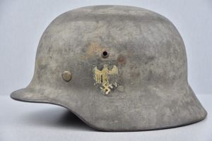 M35 Army (Heer) reissue single decal steel helmet NS62