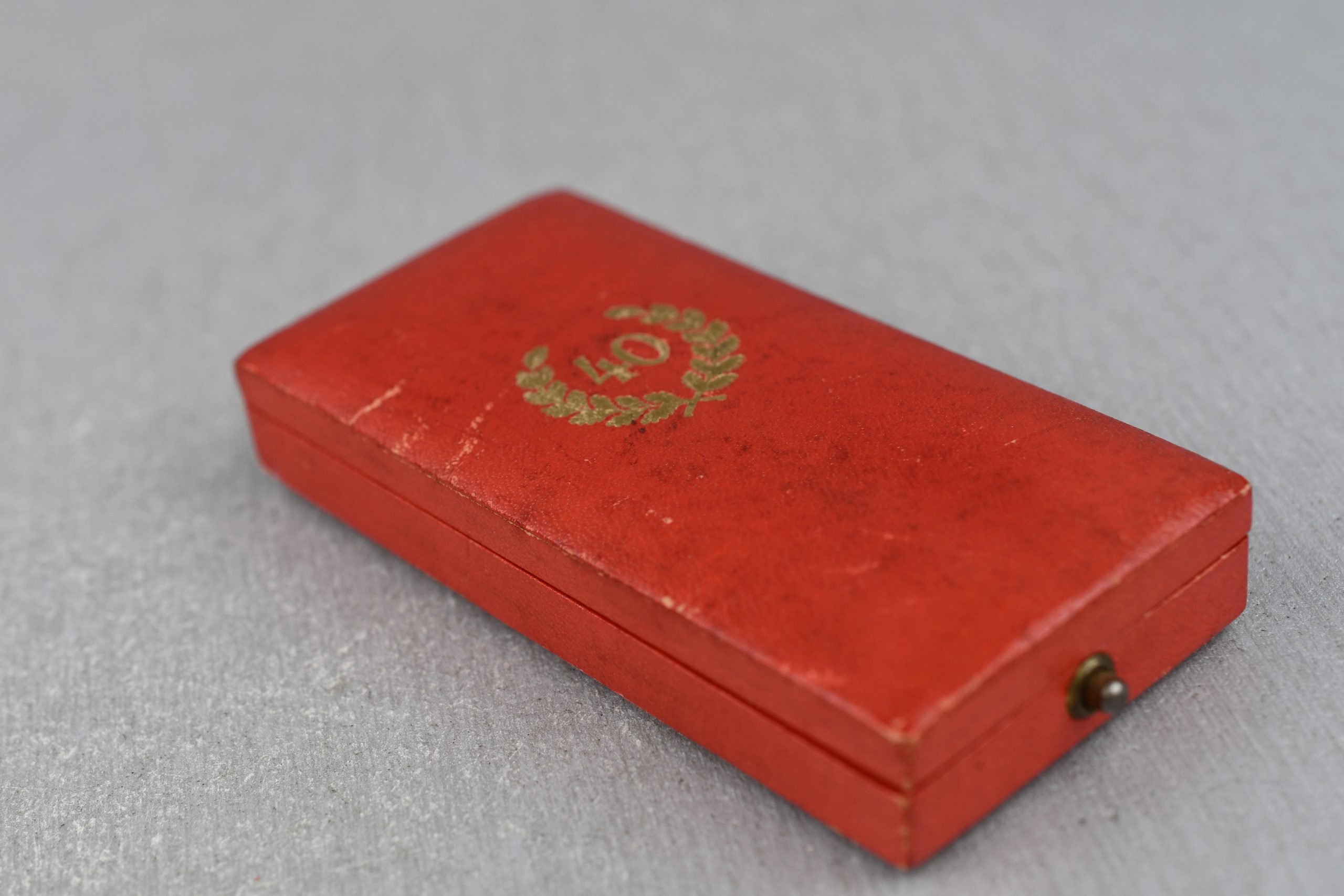 German gold 40 years faithful service medal in box — image 7