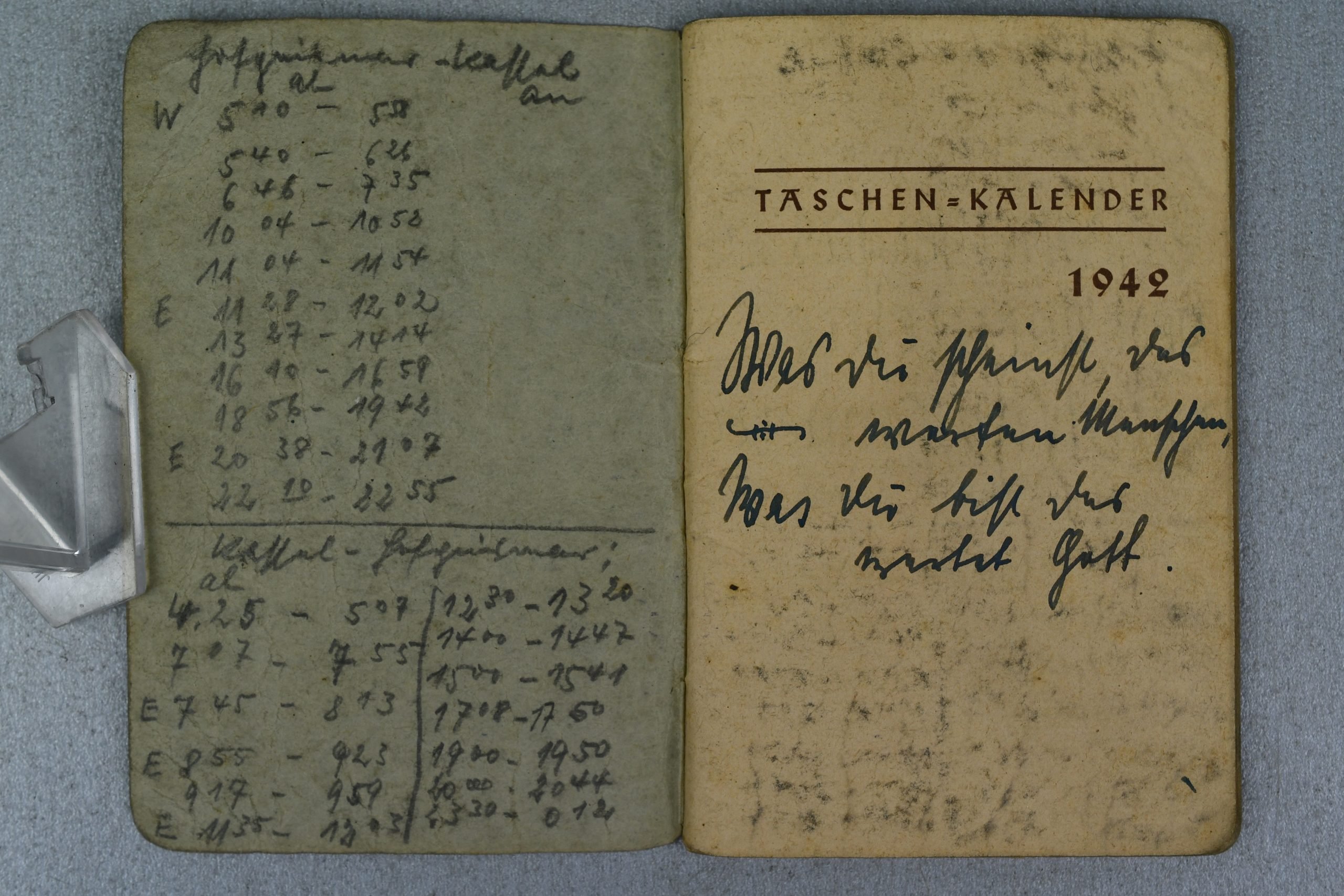 Fully Completed 1942 Taschenkalender with SS Entries – Feldpost 48831 (Kriegslazarett 932) — image 2