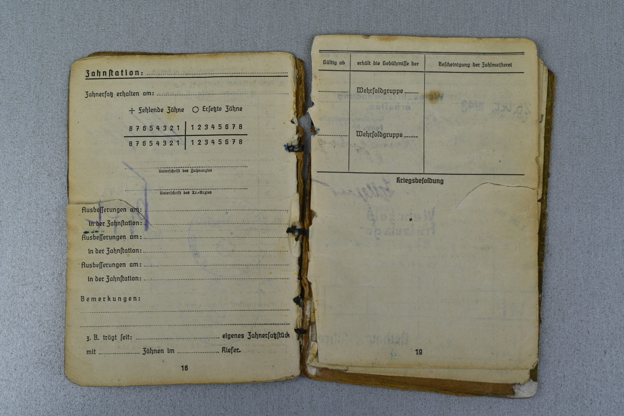 Army (Heer) Solbuch Unteroffizier Lothar Bosswetter Close Combat Clasp Bronze — image 5