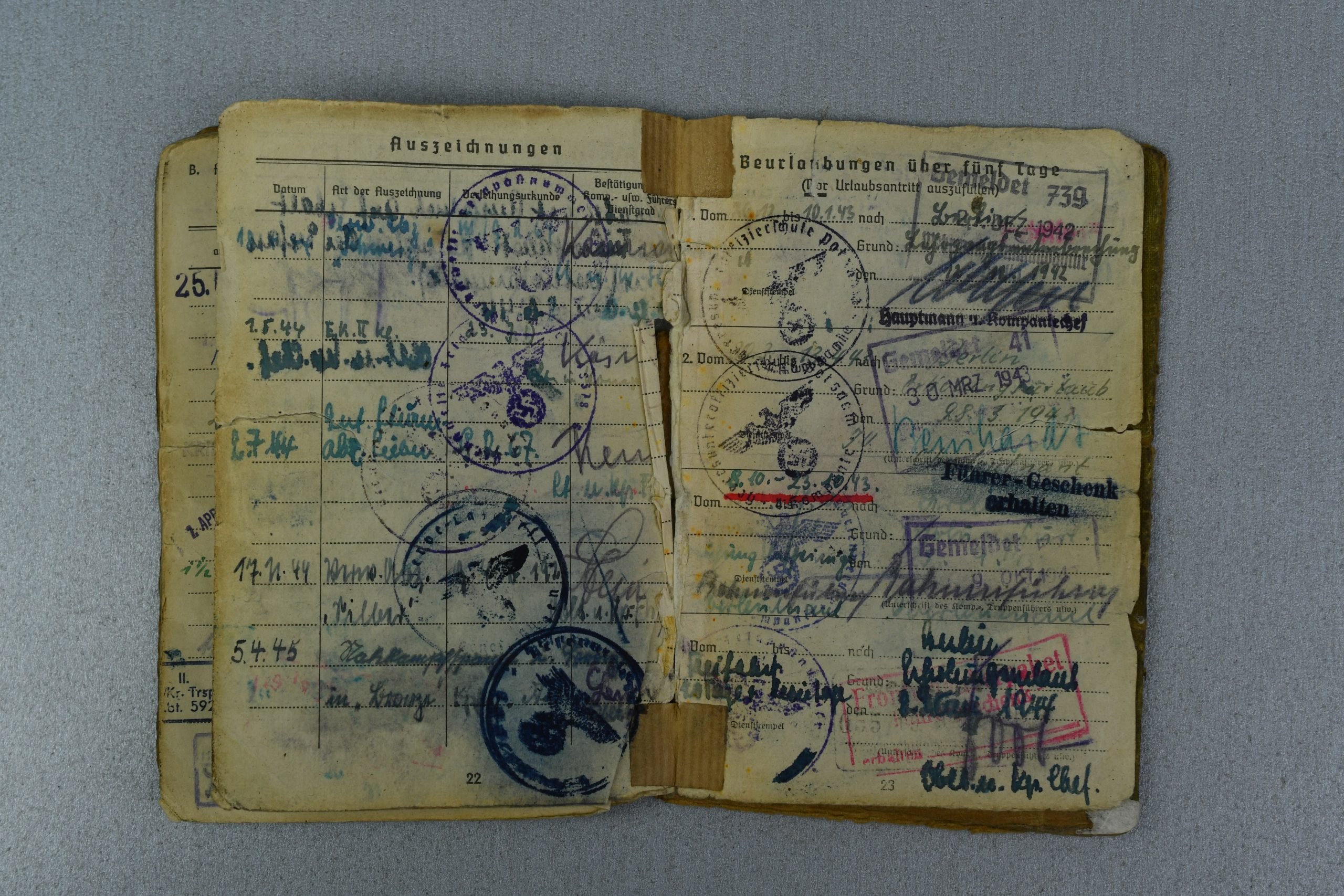 Army (Heer) Solbuch Unteroffizier Lothar Bosswetter Close Combat Clasp Bronze — image 7