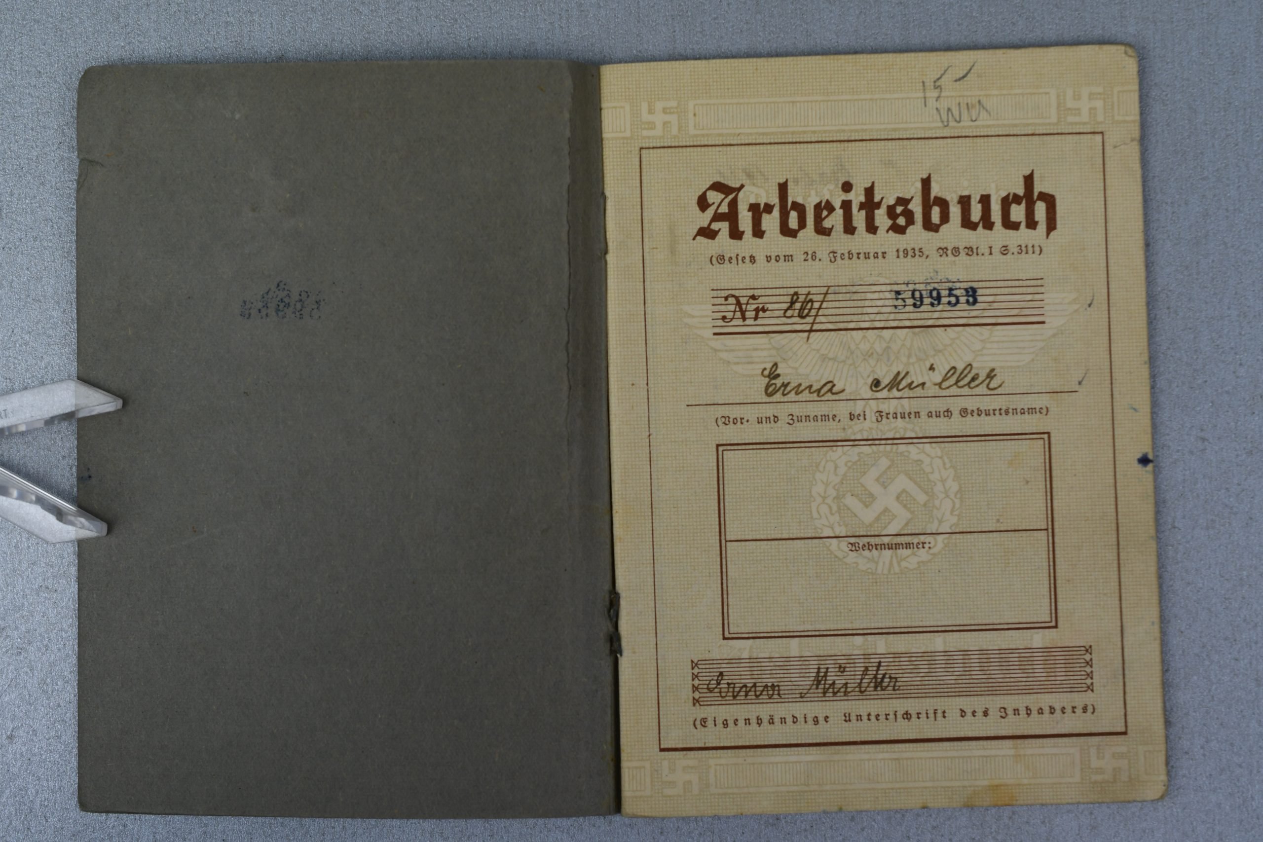 German workers booklet 'Arbeitsbuch' Erma Müller — image 2