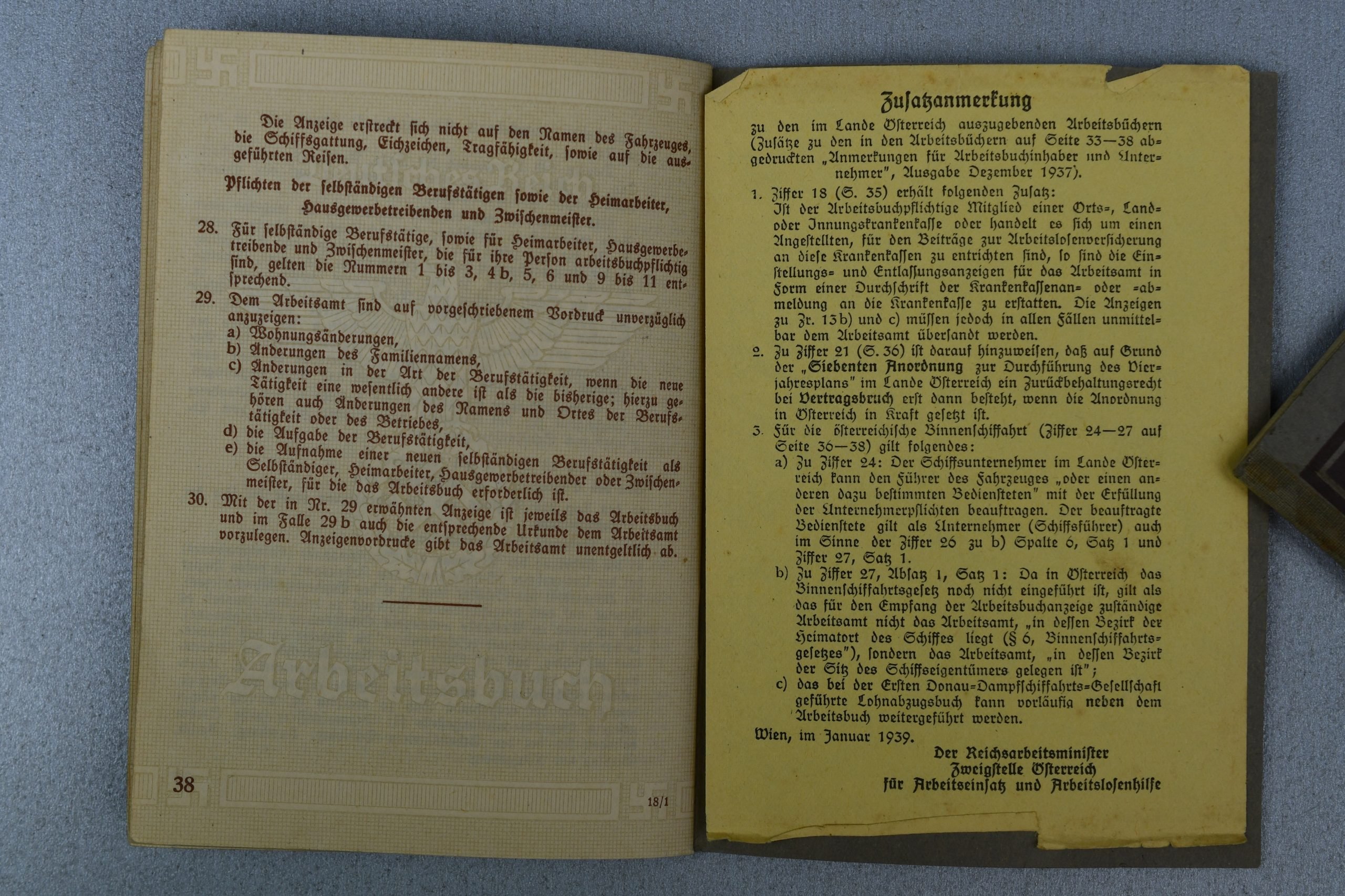 German workers booklet 'Arbeitsbuch' Franz Maik, self-employed farmer — image 6